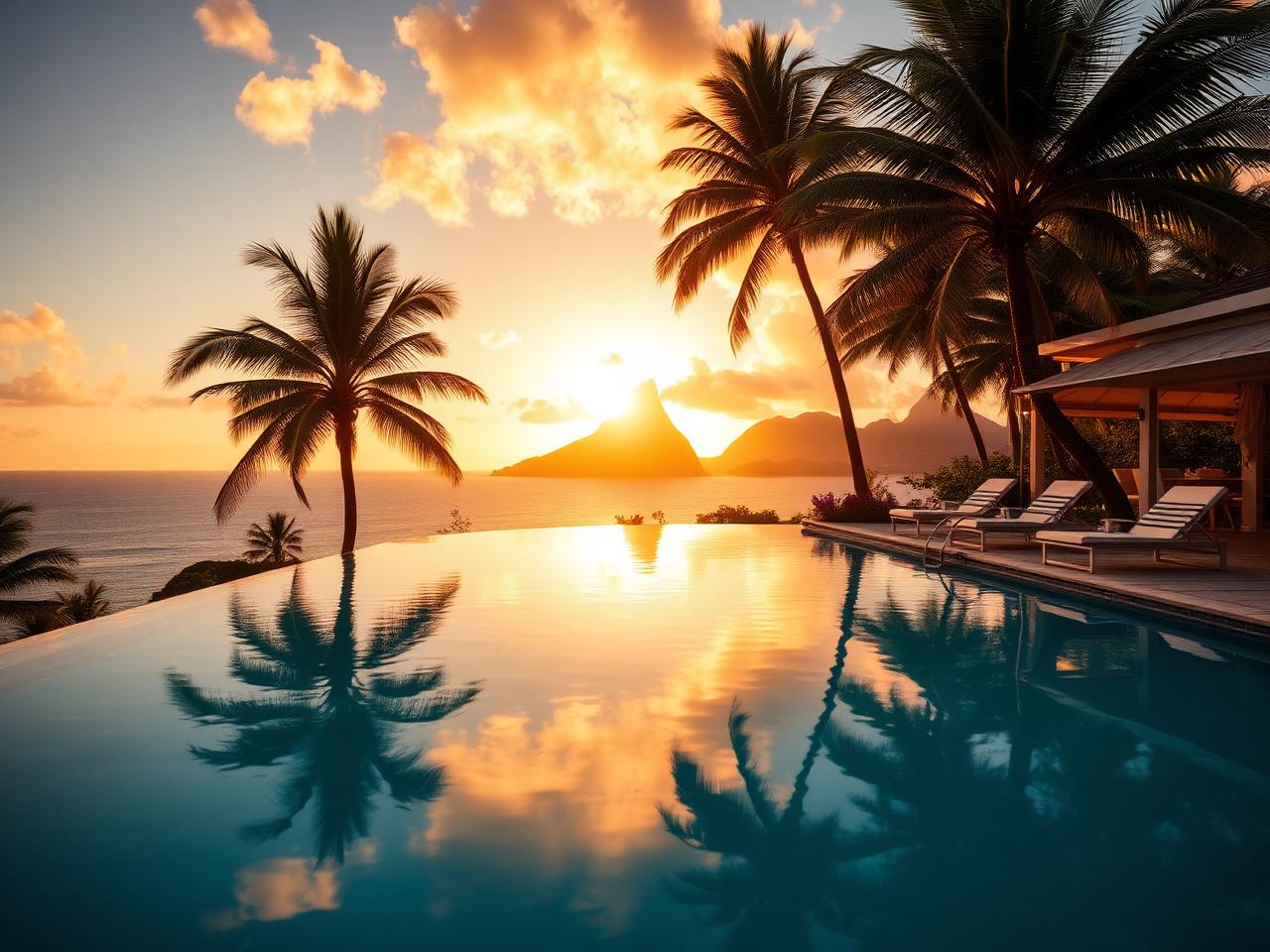 Private pool at Southern Sunset Villa